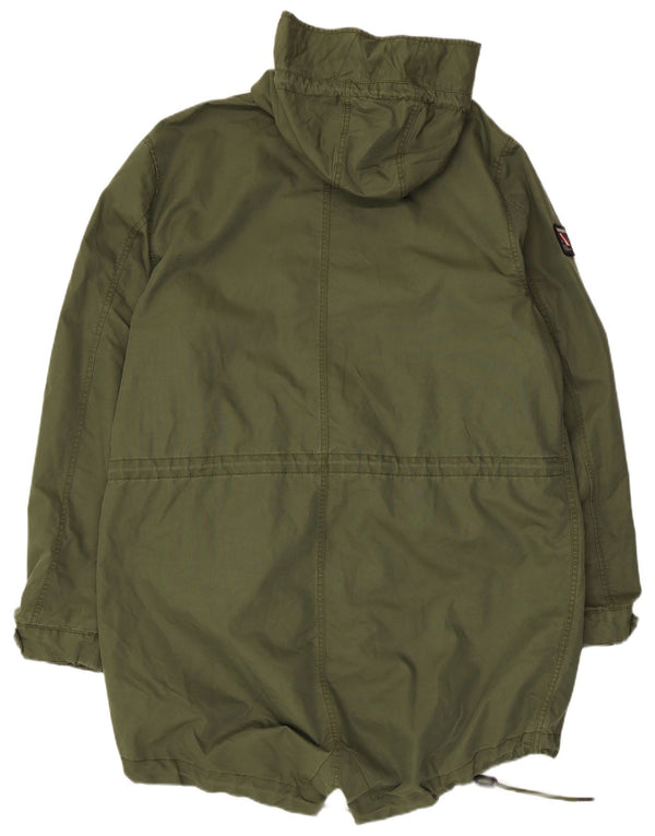 Superdry muška parka jakna s kapuljačom UK 44 2XL kaki pamuk