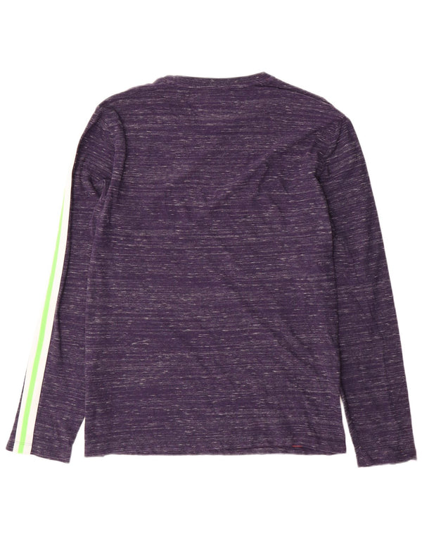 Superdry muška majica dugih rukava, veliki tamnoplavi flekasti pamuk