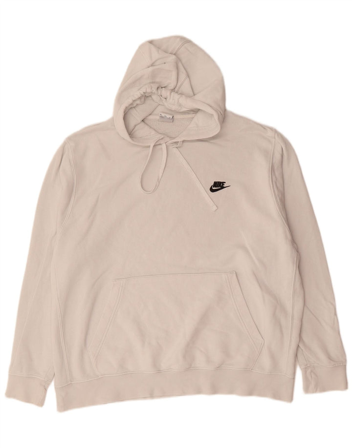 Nike muška majica s kapuljačom 2XL bijeli pamuk