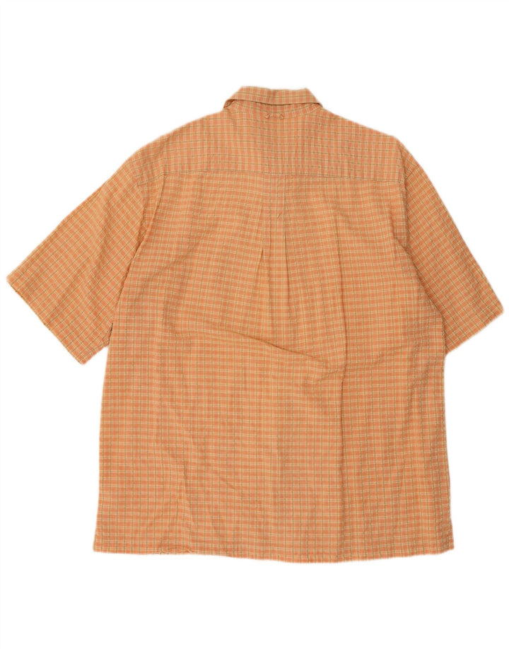 Timberland muška košulja kratkih rukava Srednje narančasta karirana pamuk