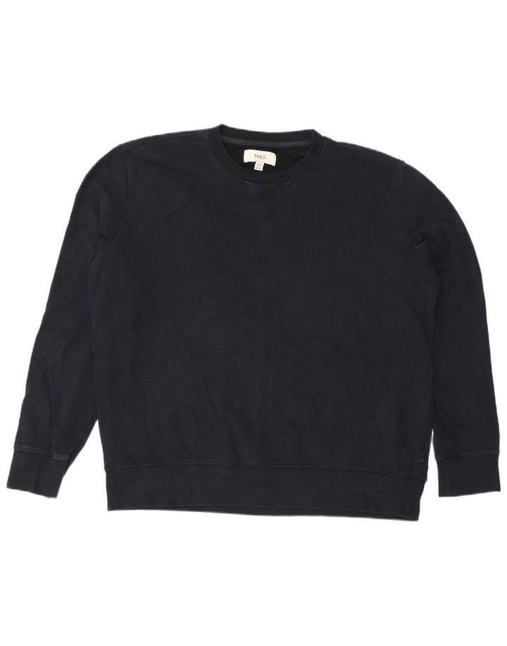 Marks & Spencer muški džemper 2XL tamnoplavi pamuk