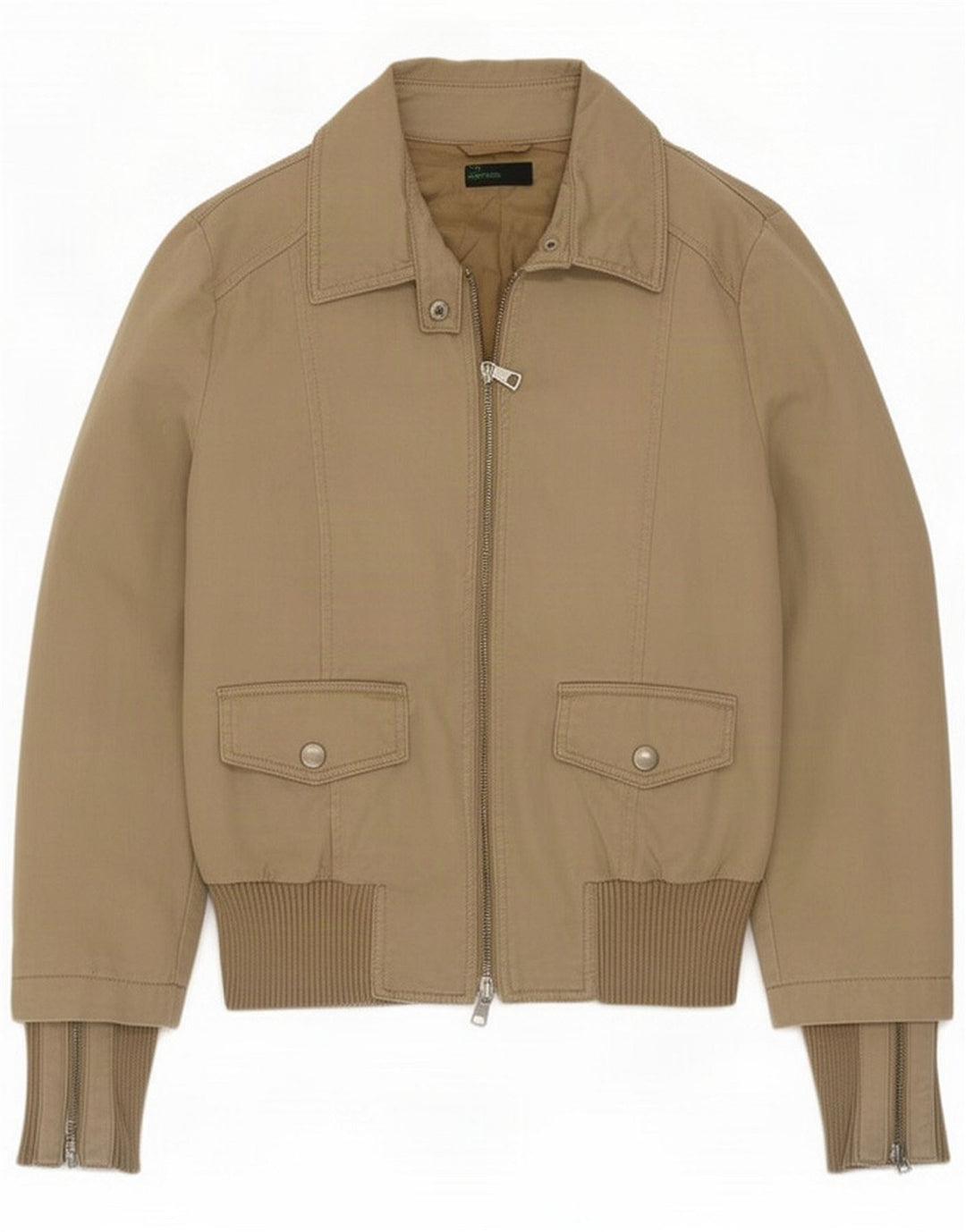 Benetton ženska bomber jakna IT 44 Medium Beige Colourblock Cotton