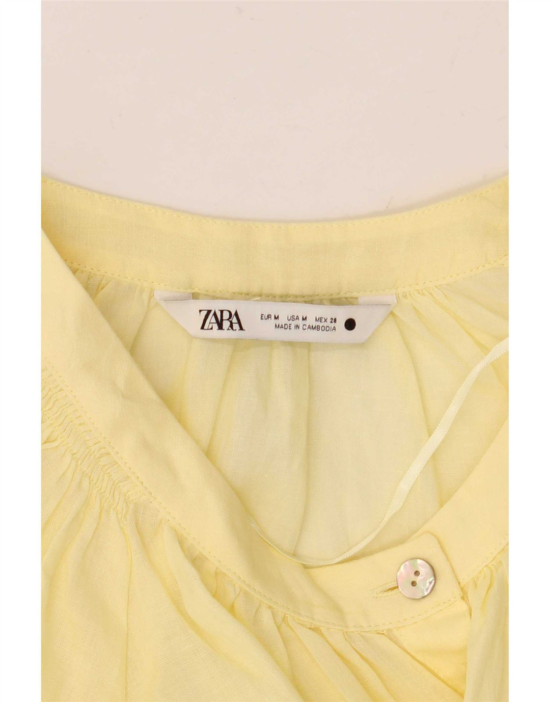 Zara ženska gornja bluza dugih rukava UK 14 srednje žuta