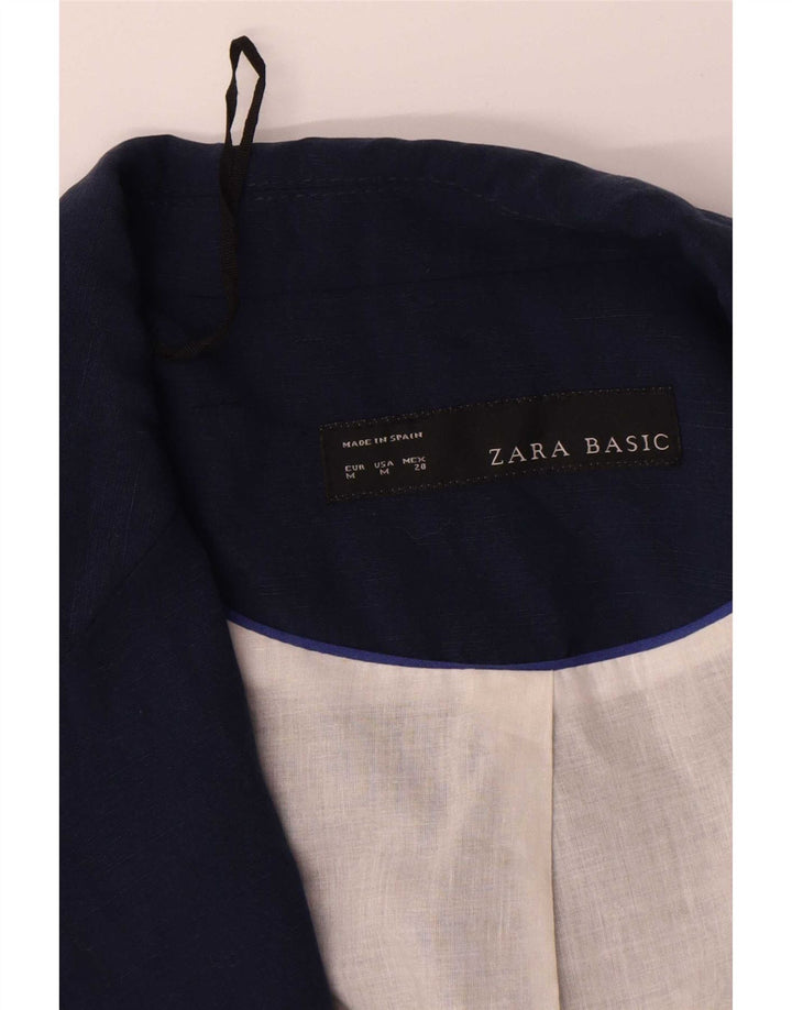 Zara ženska jakna s otvorenim sakoom s 3/4 rukava UK 14 Srednje tamnoplava