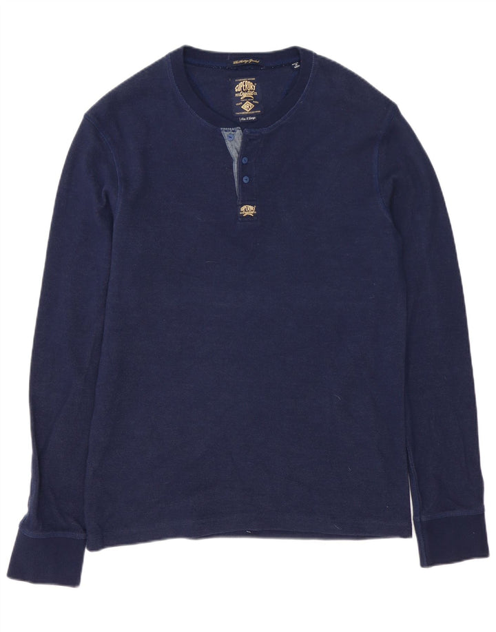 Superdry muška majica dugih rukava XL tamnoplava