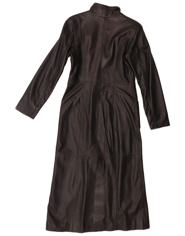 Wake ženski kožni kaput UK 12 srednje crna koža