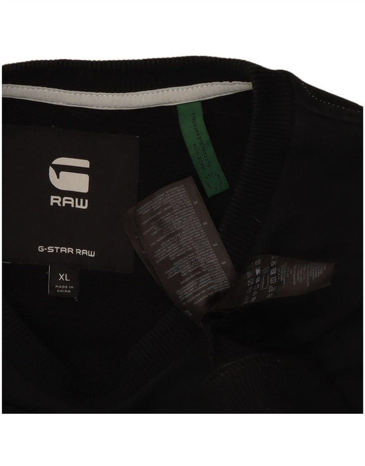 G-Star muški džemper XL crni pamuk u blokovima boja