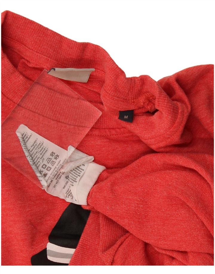 Jack & Jones muški džemper srednje crvene poliesterske zime s grafičkim motivima