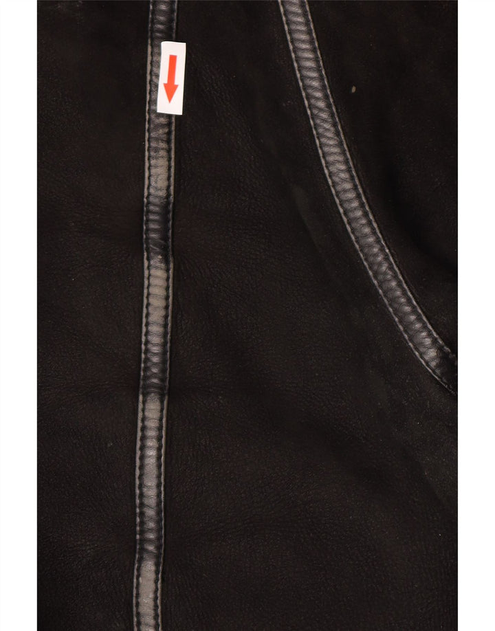 Vintage muška jakna s ovčicama IT 50 Large Black Shearling