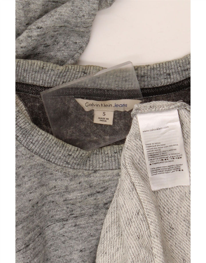 CALVIN KLEIN JEANS Muški džemper s trenirkom s grafičkim motivima, malene sive fleke