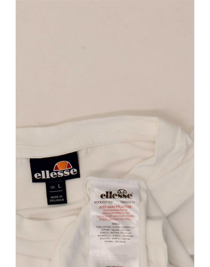 Ellesse Muška majica kratkih rukava Veliki bijeli pamuk