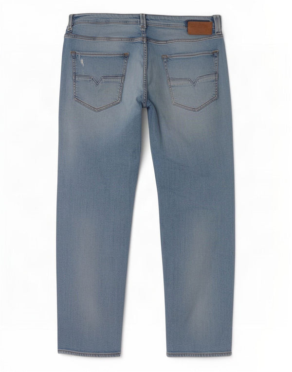 Diesel Muške Larkee-Beex Distressed Regular Tapered Jeans W34 L30 Plava
