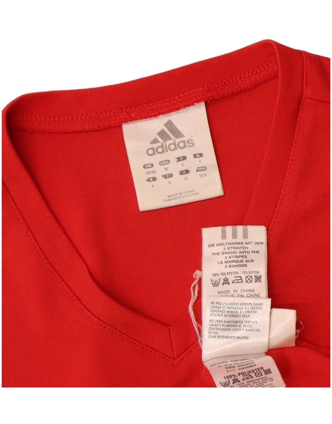 Adidas muška majica kratkih rukava Climalite UK 40/42 srednje crvena poliester