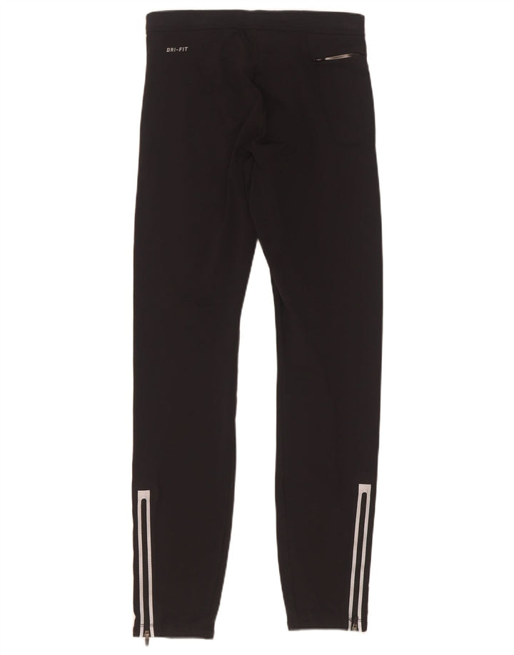 Nike Ženske Dri Fit Leggings UK 12 srednje crne najlonske