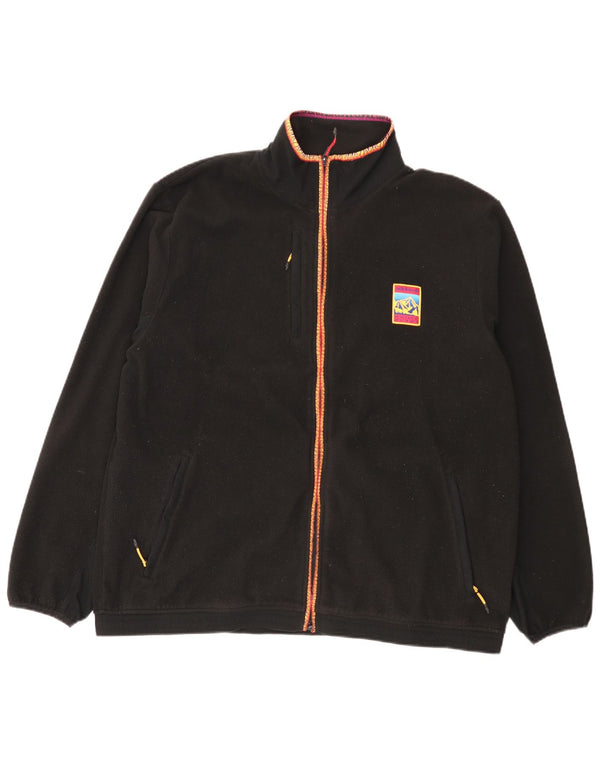 Adidas muška flis jakna UK 42 XL crni poliester