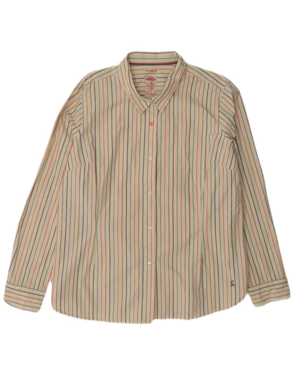 Joules ženska košulja UK 18 XL bež prugasti pamuk