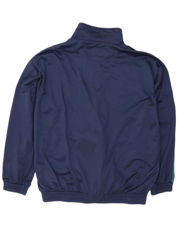 Vintage muška gornja jakna od trenirke 2XL tamnoplavi poliester u boji