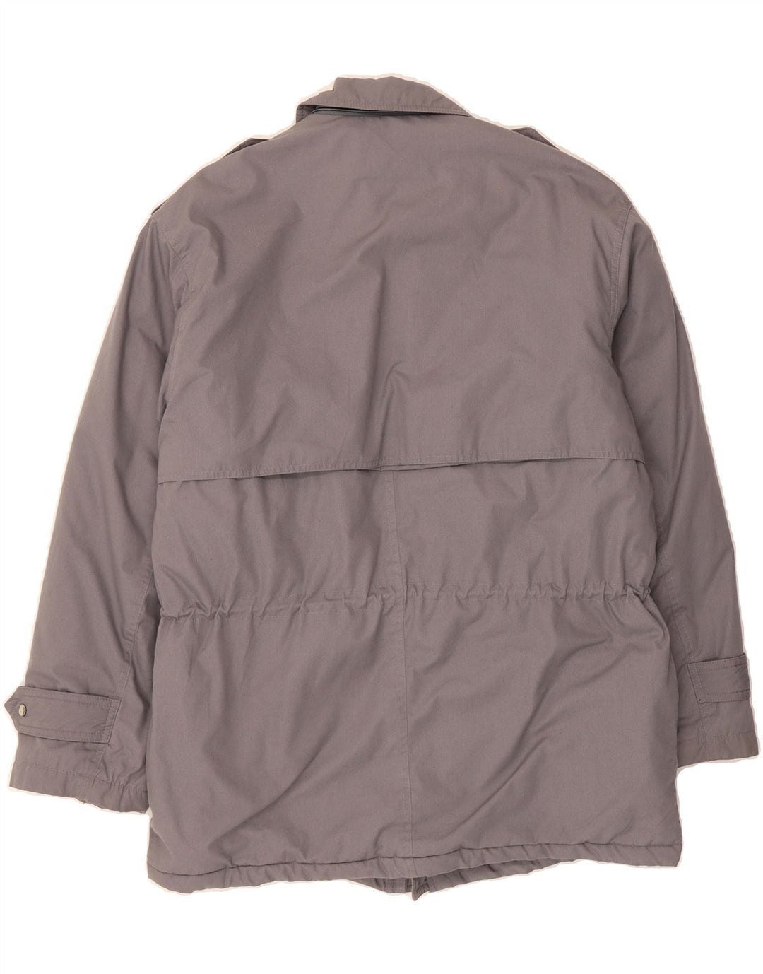 VINTAGE Mens Military Windbreaker Jacket UK 40 Large Grey Polyester Vintage Vintage and Second-Hand Vintage from Messina Hembry 