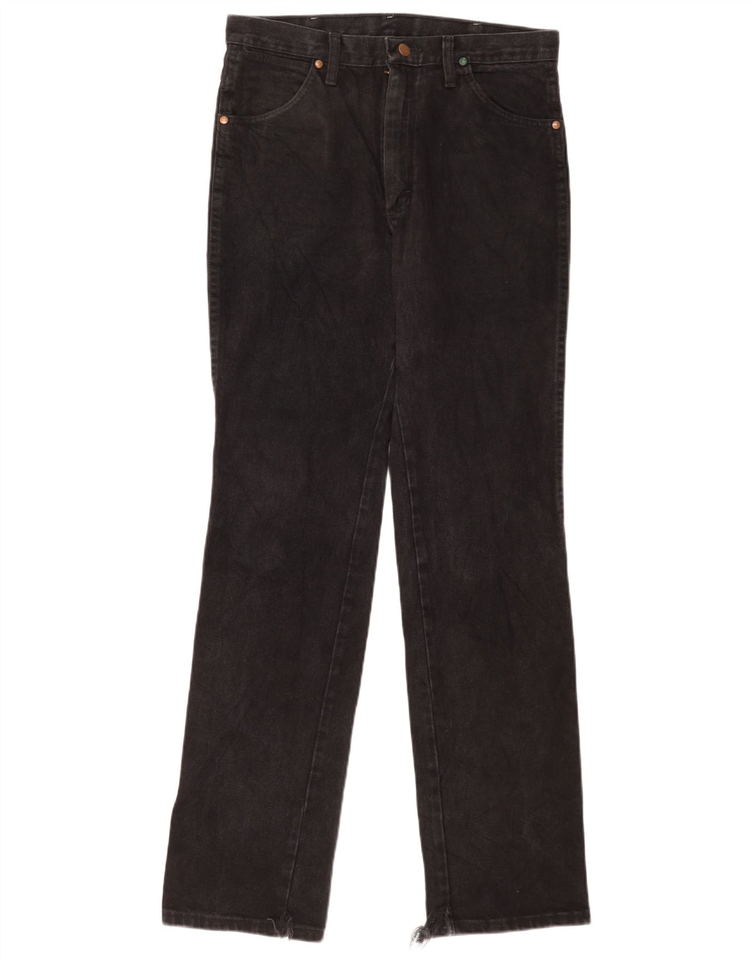 Wrangler ženske ravne traperice W31 L34 crni pamuk