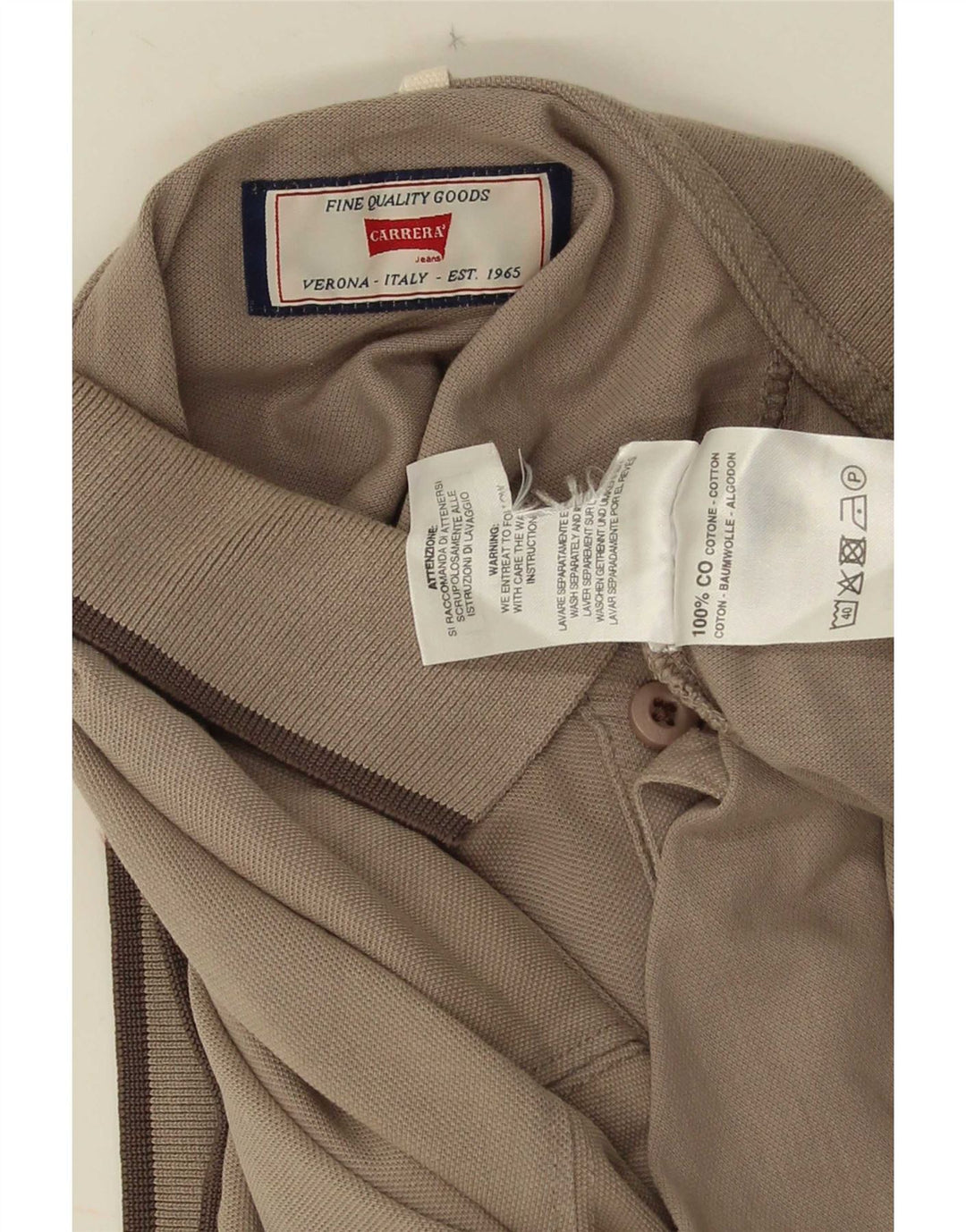 Carrera muška polo majica XL smeđi pamuk