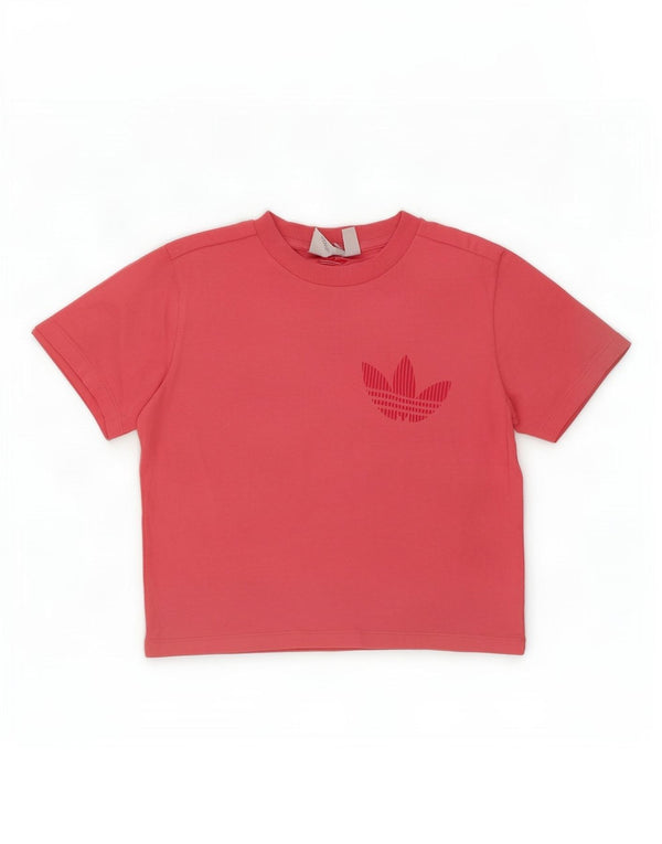 Adidas ženska majica kratkih rukava s grafičkim motivima, UK 10, mali ružičasti pamuk