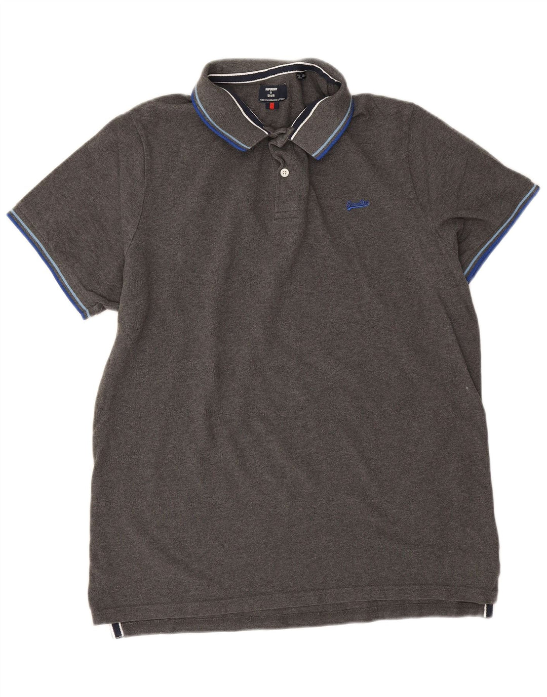 Superdry muška polo majica 2XL sivi pamuk