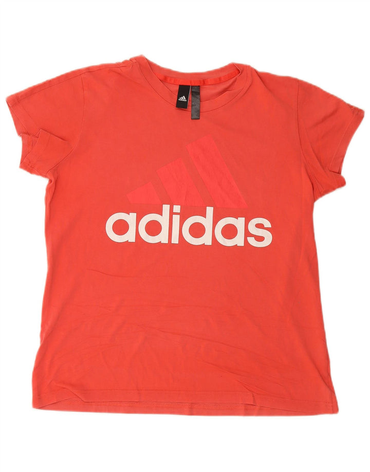 ADIDAS ženska majica kratkih rukava s grafičkim motivima UK 18 XL, crveni pamuk