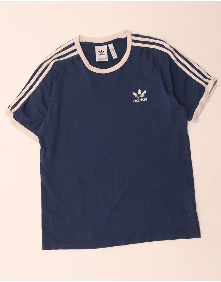 Adidas muška majica kratkih rukava srednje tamnoplavi pamuk