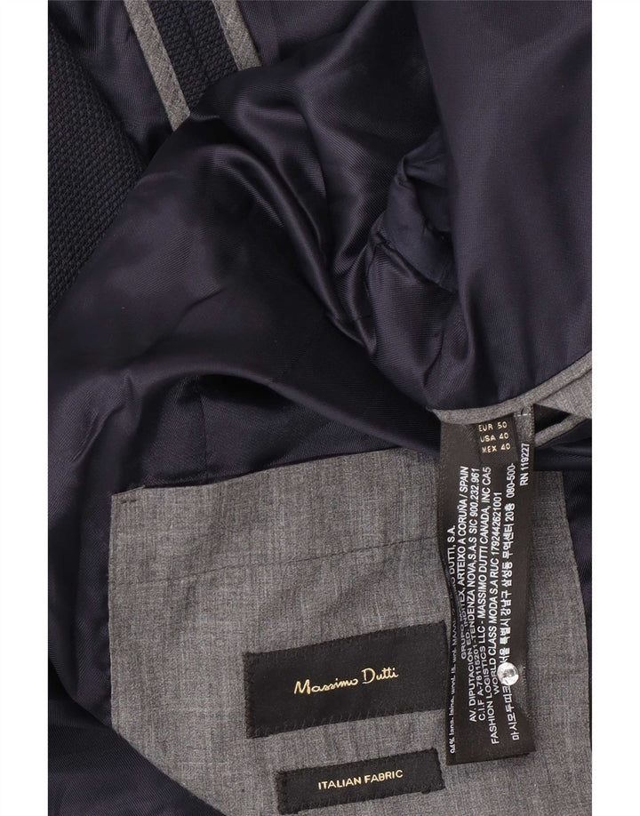 Massimo Dutti muška jakna s 2 gumba EU 50 srednje tamnoplava vuna