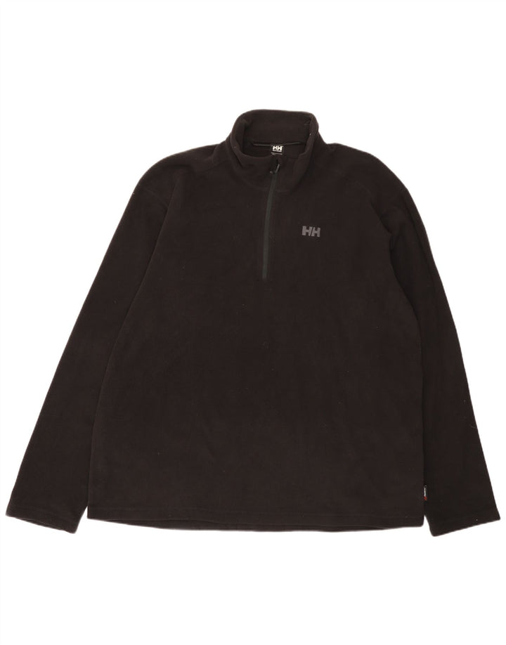 Helly Hansen muški džemper od flisa s patentnim izrezom 3XL crni poliester