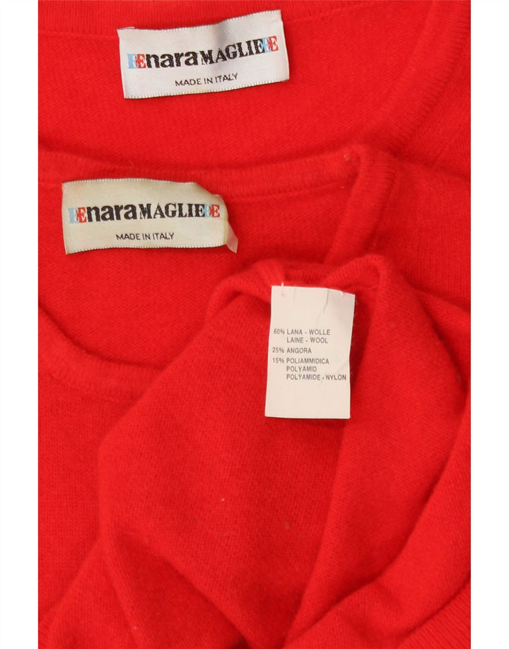 Enara Maglie ženski set od 2 komada UK 14 srednje crvene vune