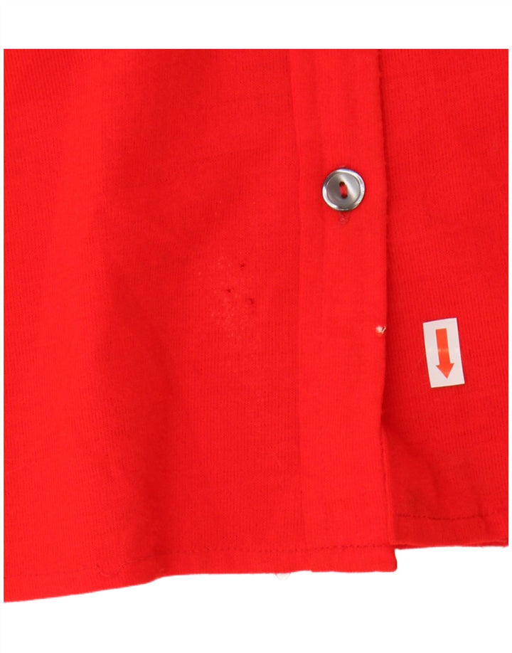 VINTAGE Womens Shirt Blouse UK 12 Medium Red