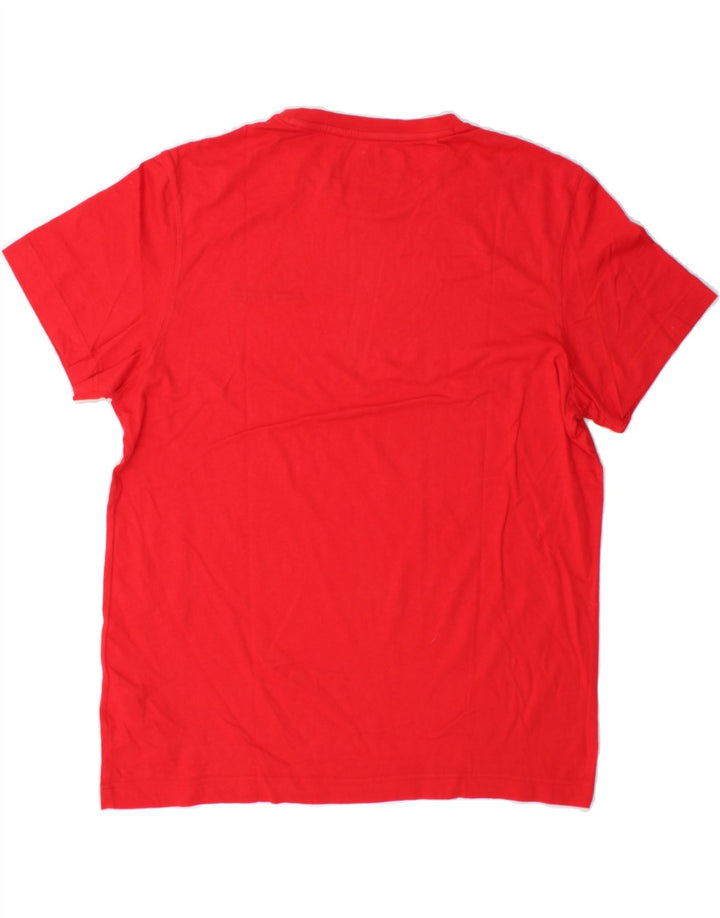 LOTTO Mens T-Shirt Top XL Red Cotton Vintage Lotto and Second-Hand Lotto from Messina Hembry 
