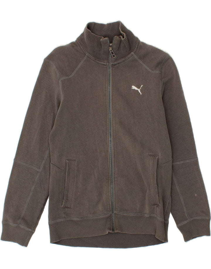 PUMA Mens Tracksuit Top Jacket Small Grey Cotton Vintage Puma and Second-Hand Puma from Messina Hembry 