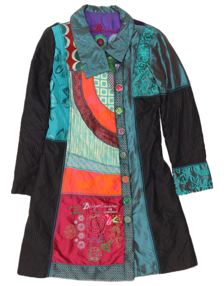 Desigual ženski kaput s grafičkim motivima EU 40, srednje raznobojni patchwork