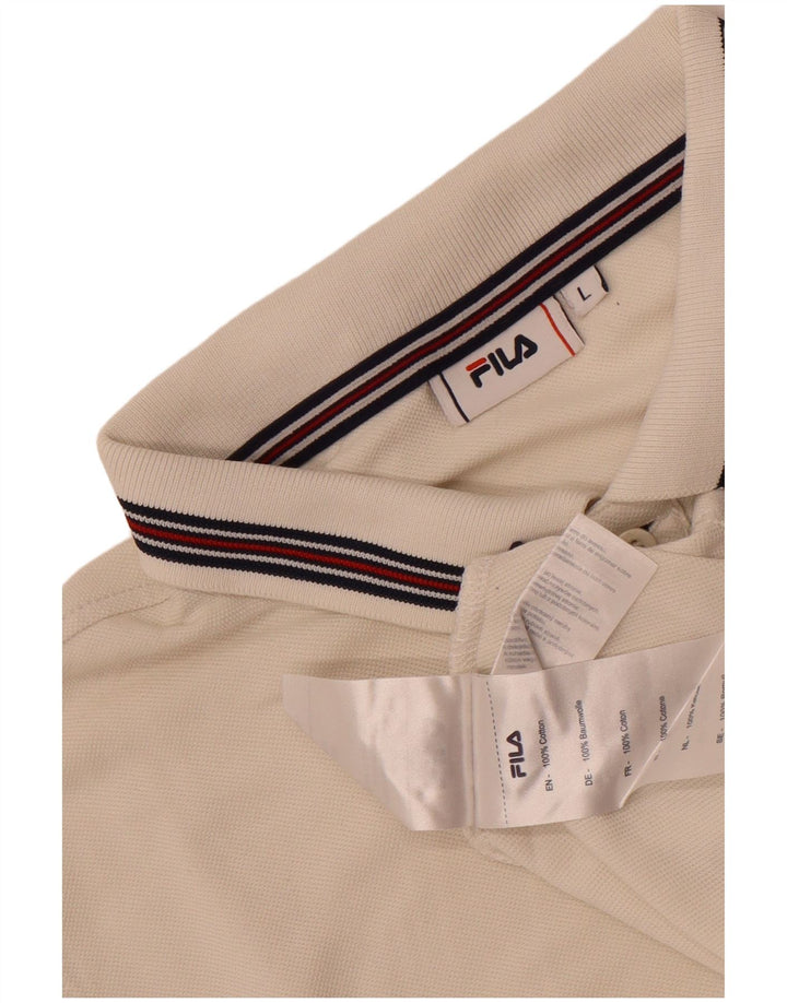 Fila muška polo majica velika bijela pamučna