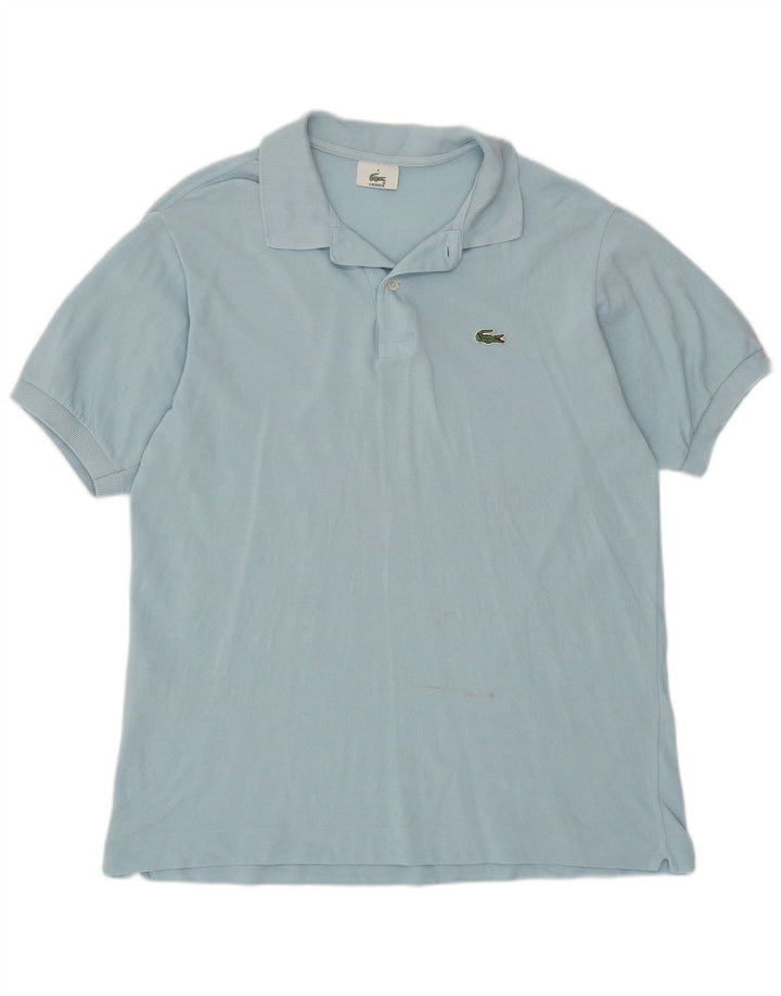 Lacoste muška polo majica veličine 4 srednje plavi pamuk
