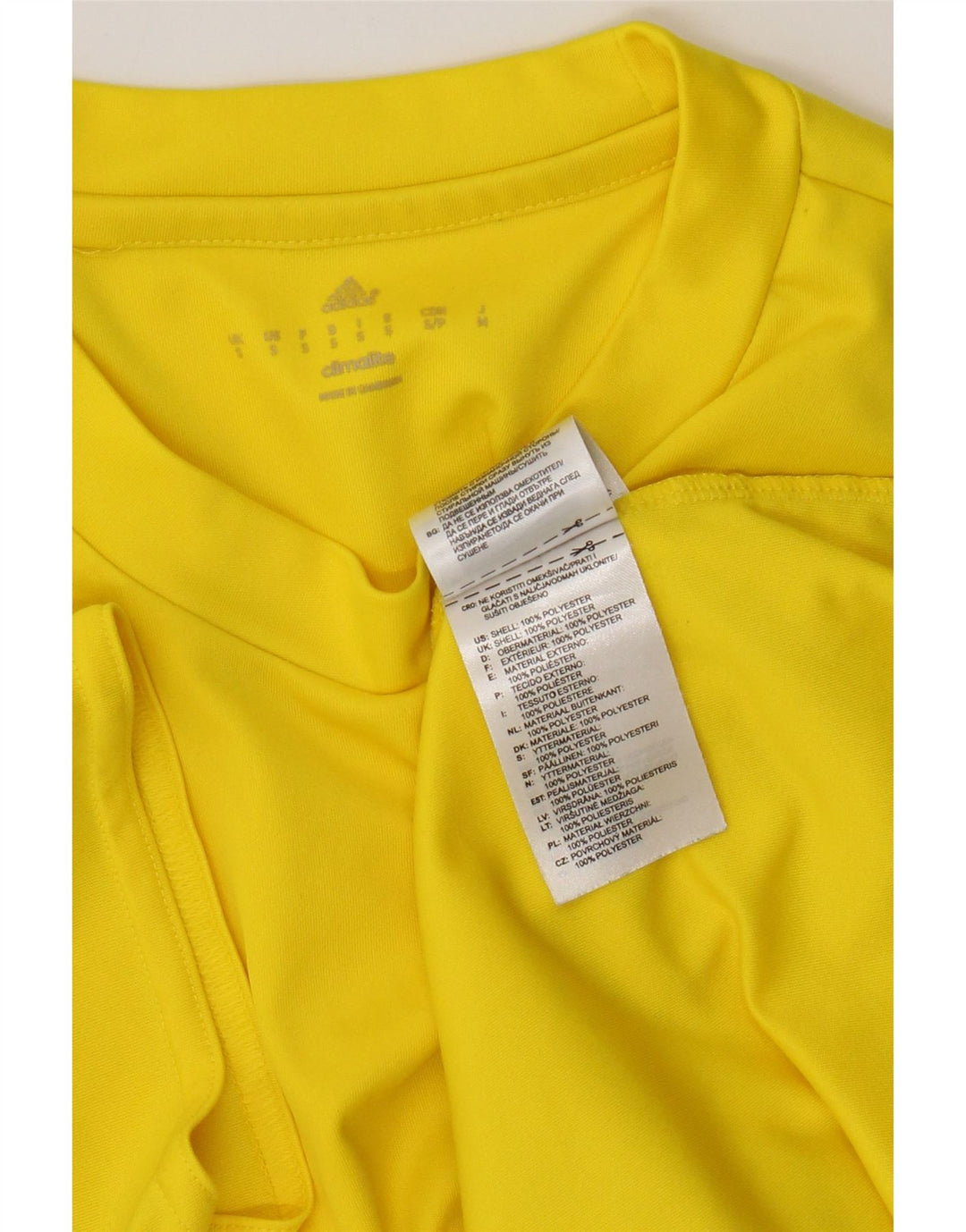 Adidas muška majica Climalite, mali žuti poliester
