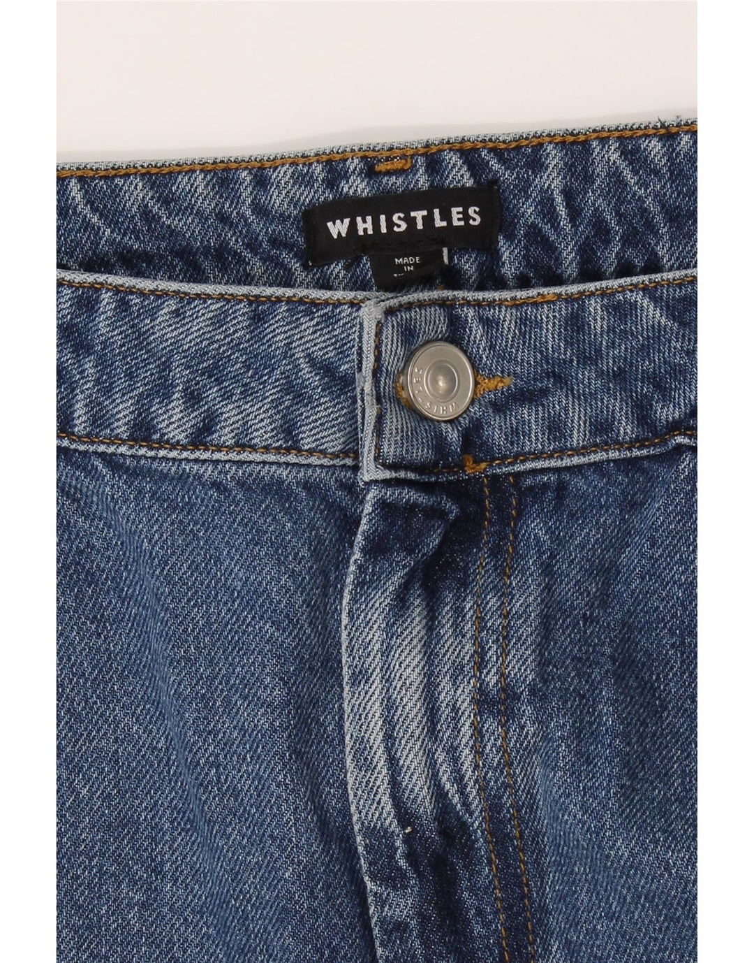 WHISTLES Womens Straight Jeans W32 L27 Blue Cotton Vintage Whistles and Second-Hand Whistles from Messina Hembry 
