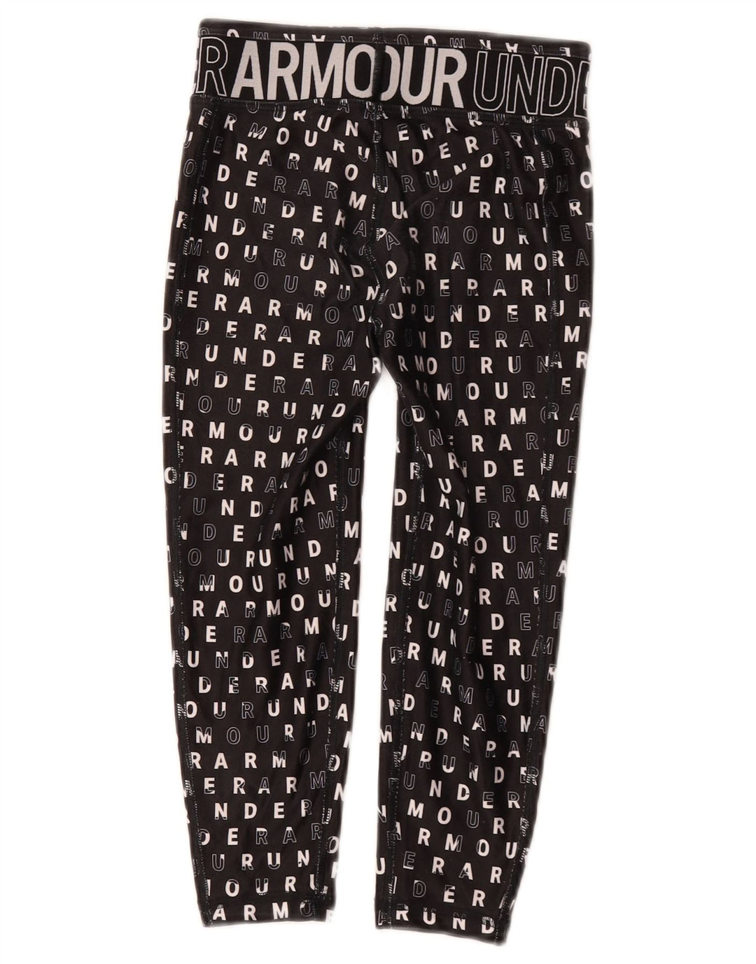 Under Armour Grafičke tajice za djevojčice 7-8 godina Male crne poliesterske