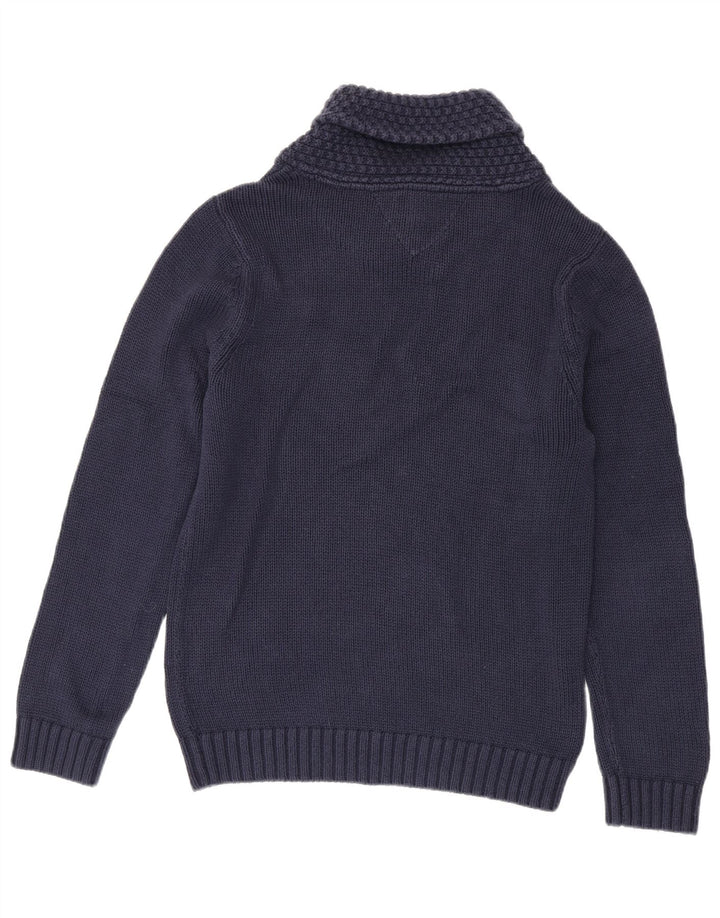 Tommy Hilfiger muški džemper sa šal izrezom srednje tamnoplave boje