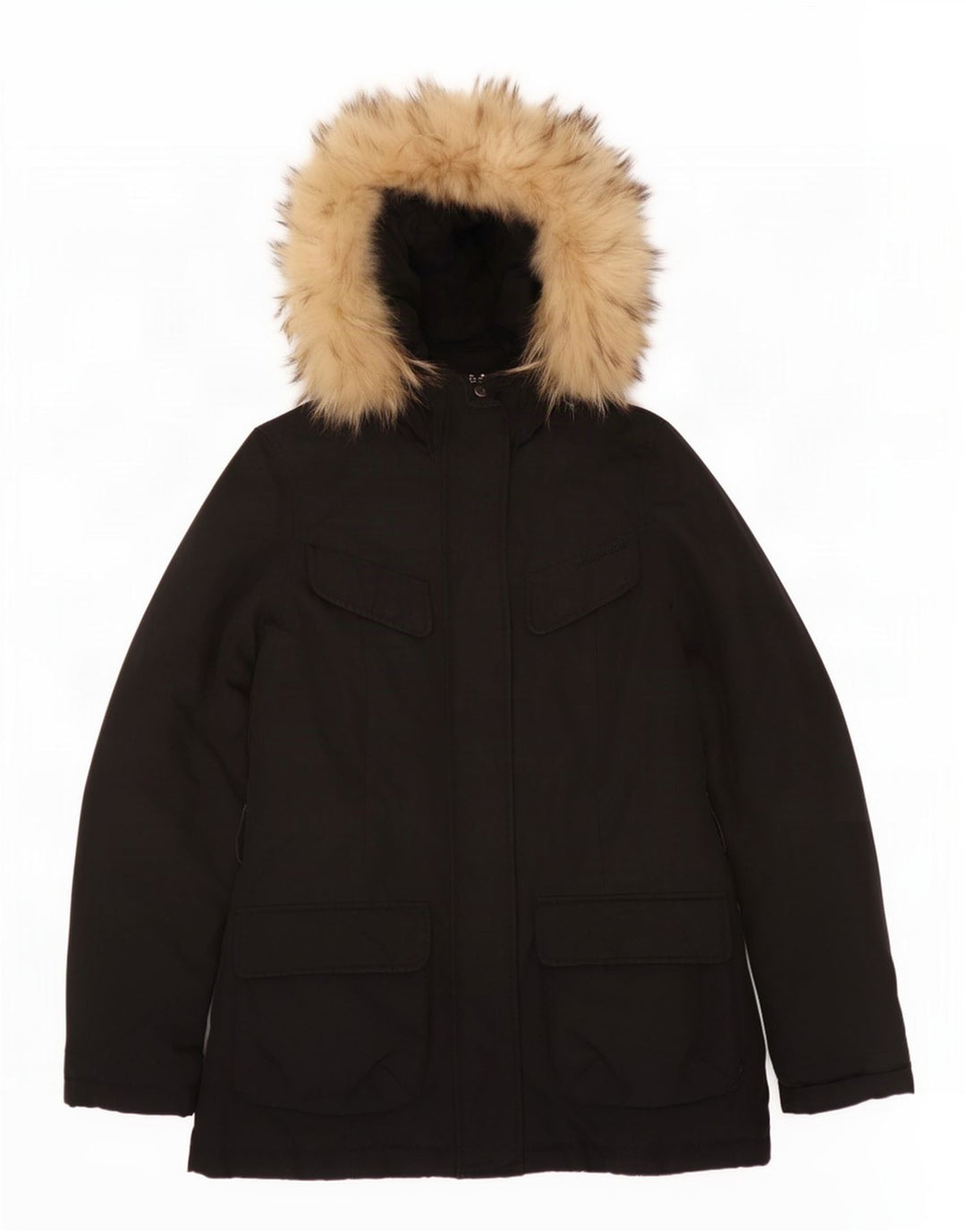 Woolrich ženska podstavljena jakna s kapuljačom UK 10 Mala crna