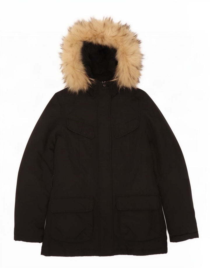 Woolrich ženska podstavljena jakna s kapuljačom UK 10 Mala crna