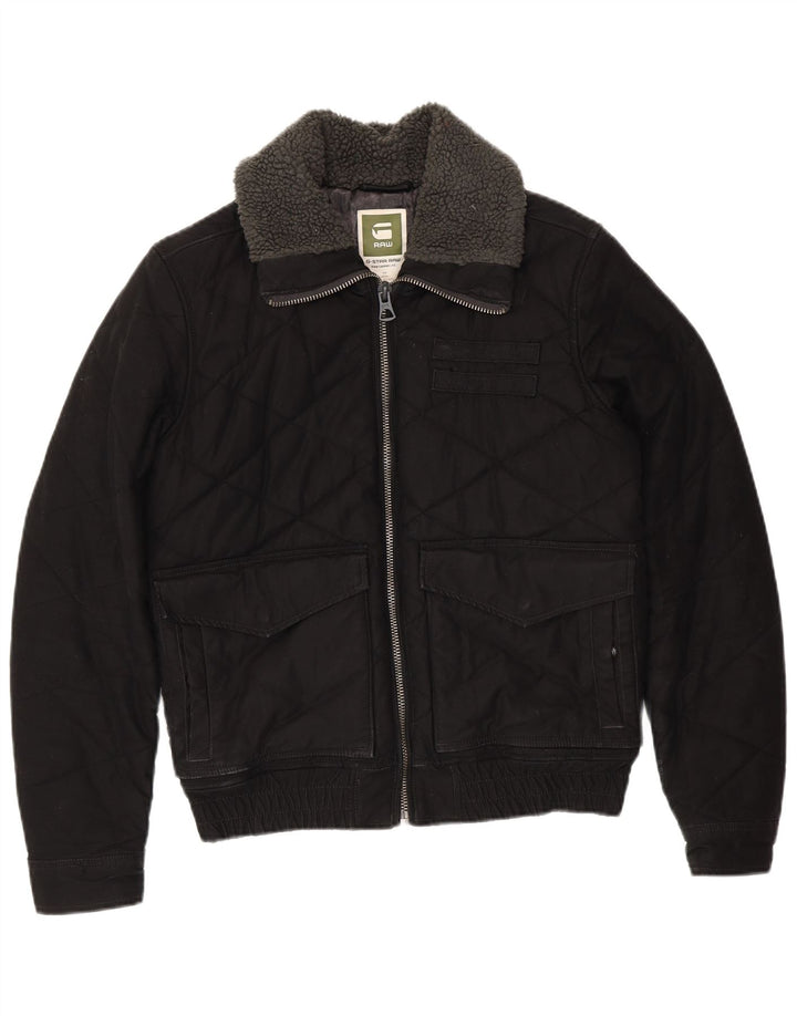 G-STAR muška prošivena jakna UK 38 srednje crni pamuk