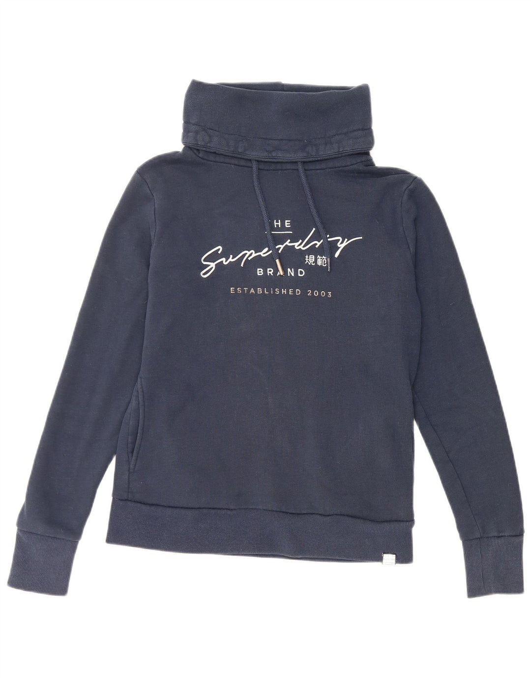 SUPERDRY Ženska prekomjerna majica s motivom UK 10 Mala tamnoplava