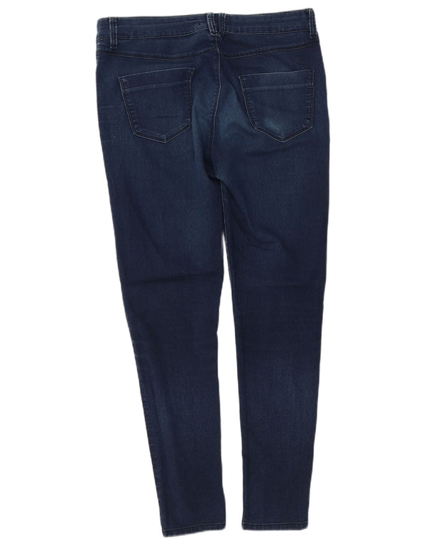 Marks & Spencer ženske jegging traperice UK 14 srednje W32 L28 tamnoplavi pamuk