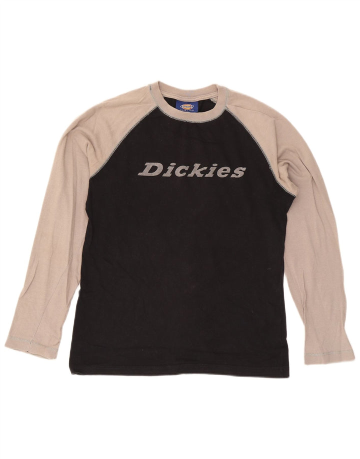 Dickies muška grafička majica dugih rukava, mali crni pamuk u blokovima boja