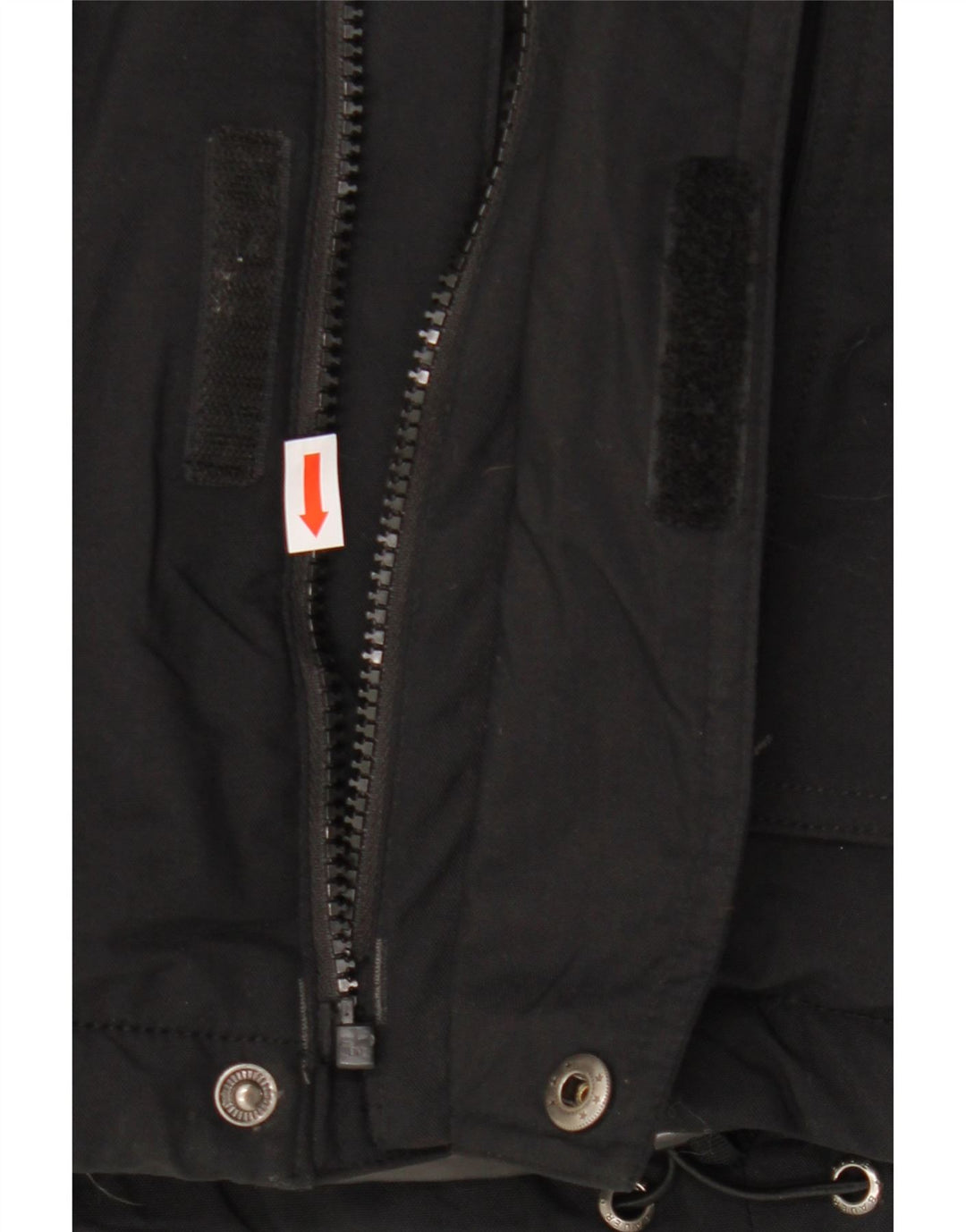 EDDIE BAUER Muška vjetrovka s kapuljačom UK 38 Srednje crni najlon