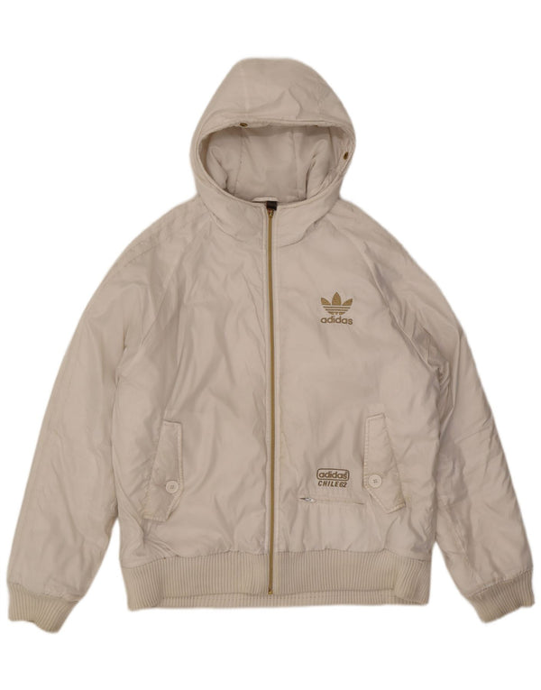 Adidas muška bomber jakna s kapuljačom UK 40 velika bijela