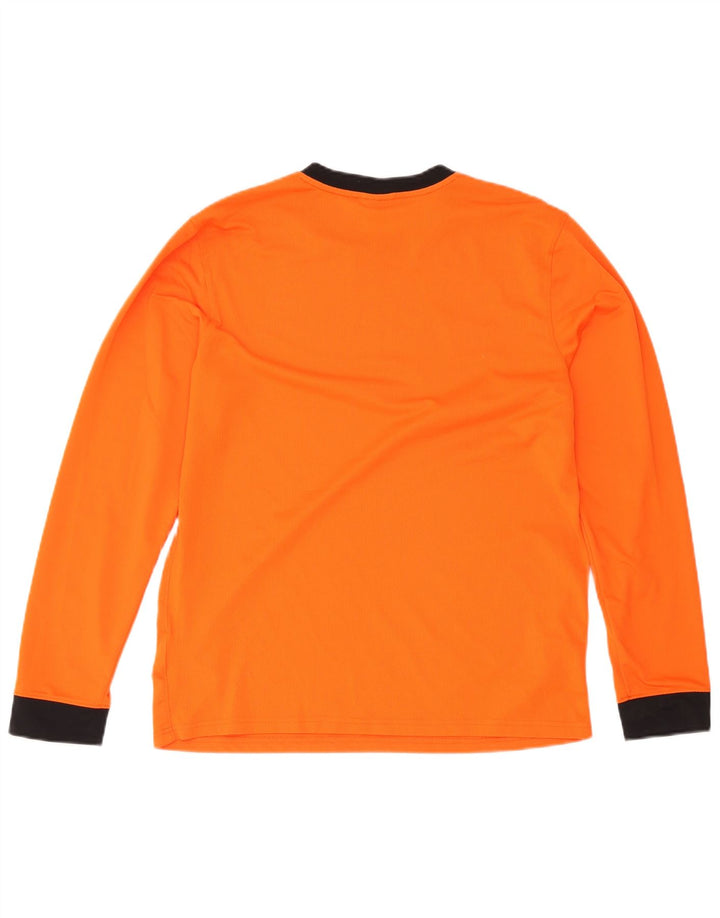 Nike muška Dri Fit majica s dugim rukavima, veliki narančasti poliester